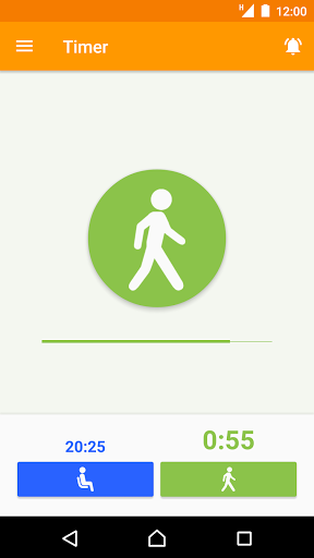 Android application StopSitting screenshort