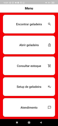 Android application BenGelado - Manutenção screenshort