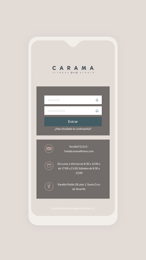 Carama Fitness Screen 2