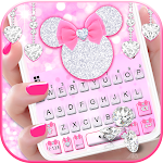Cover Image of Télécharger Pink Minny Bow Keyboard Theme 6.0.1125_8 APK