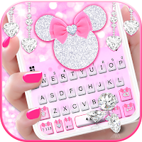 Тема для клавиатуры Pink Minny Bow