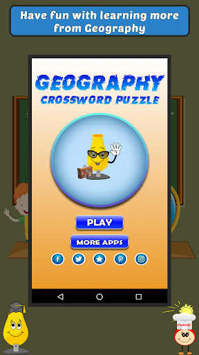 Android application Geography Crossword Puzzle screenshort