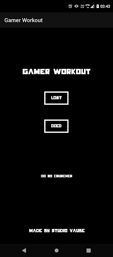 Gamer Workout Screen 3