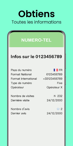 Numero-Tel : Annuaire inversé Screen 2