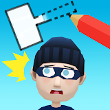 Draw & Hit: Kick the Robber! icon