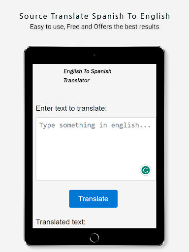 English to Spanish Translator