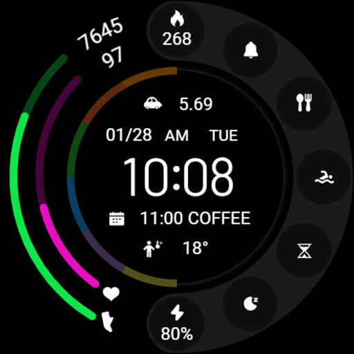 ZKin Watch Face Grey Color screenshot 7