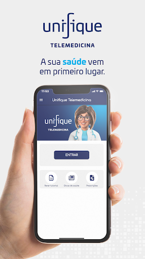 Android application Unifique Telemedicina screenshort