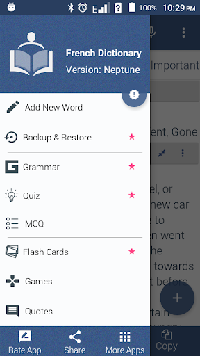 English To French Dictionary Screen 3