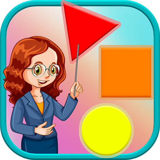Shape Color Size Game for Kids Logo