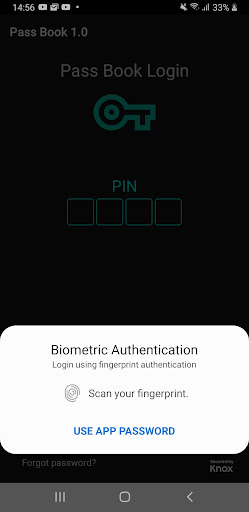 Android application PassBook screenshort