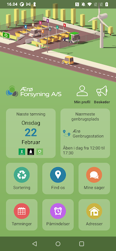 Android application Ærø Affald screenshort