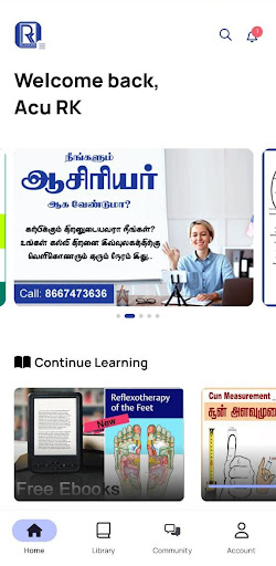 Android application RK Acupuncture Academy screenshort