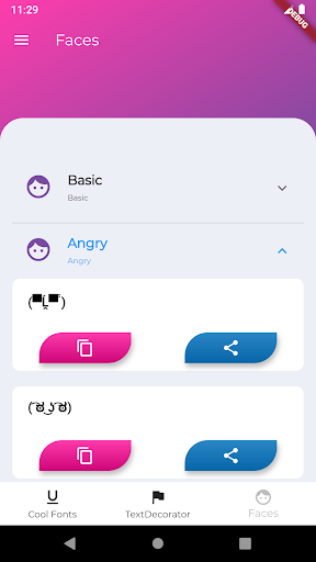 Cool Fonts  Symbol for Instagram, Facebook