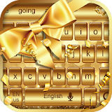 Golden Bowknot Keyboard theme icon