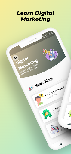 Android application Learn Digital Marketing screenshort