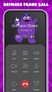 Grimace Fake Call Video Shake