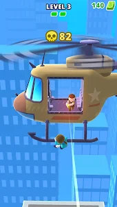 Chopper rescue: shot the enemy