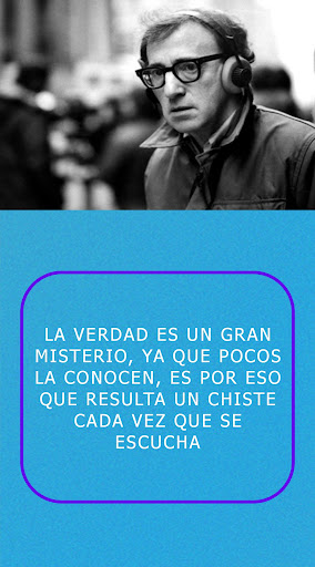 Android application Woody Allen frases screenshort