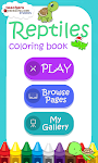 screenshot of Reptiles Coloring Book & Game