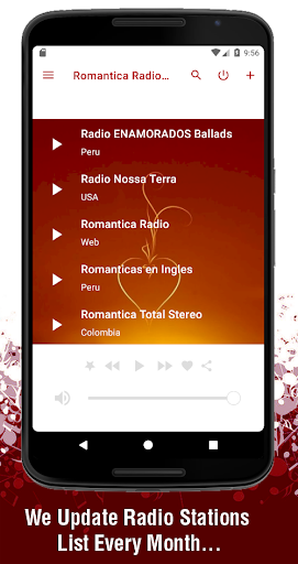 Romantica Radio Stations Screen 3