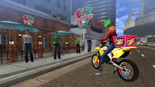 Moto Pizza delivery boy : Bike