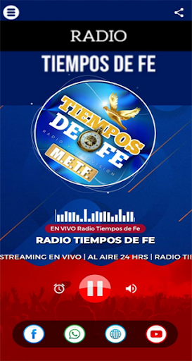 Android application RADIO TIEMPOS DE FE screenshort