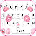 Tema Keyboard Glitter Pink Panda 