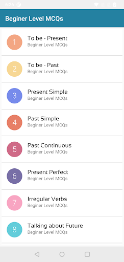General English Grammar Screen 2