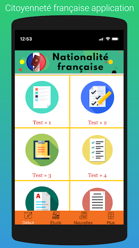 Android application French Citizenship Test Applic screenshort
