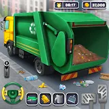 Road Cleaner Truck Driving icon