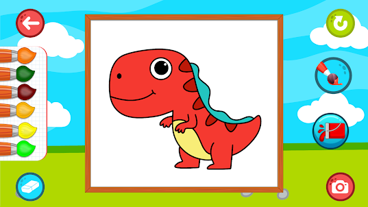 Dinosaur Coloring Book Game