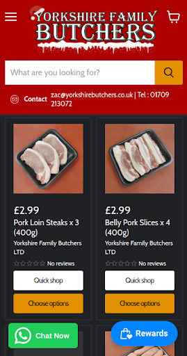 Yorkshire Family Butchers Screen 2