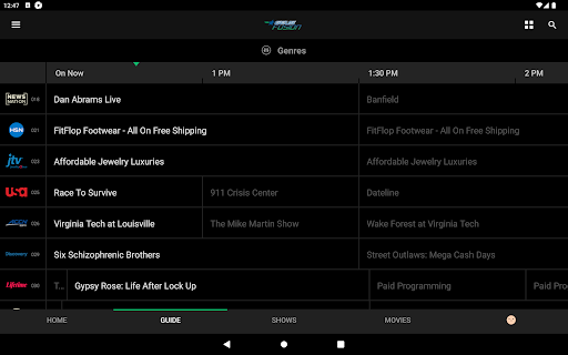 Screenshot of GEUS Fusion TV