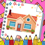 Cover Image of Download Offline House Coloring Book  APK