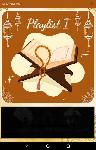 Android application Murottal Juz 30 Ahmad Saud screenshort