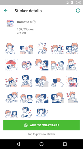 NEW Animated Love Story Sticker for WAStickerApps