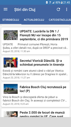Știri locale Cluj screenshot 3
