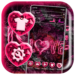 Image de l'icône Love Flame Pink Theme