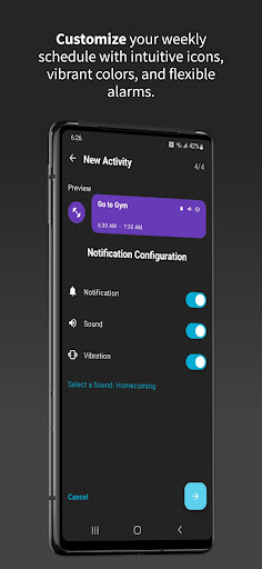 Easy Schedule Screen 2