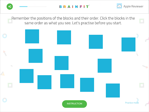 BrainFit CognitiveMAP Screen 3