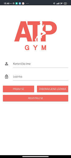 Android application ATP gym screenshort