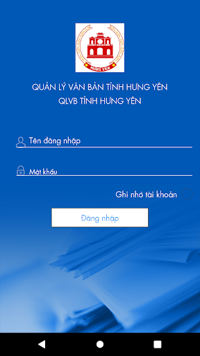 Android application Quản lý văn bản tỉnh Hưng Yên screenshort