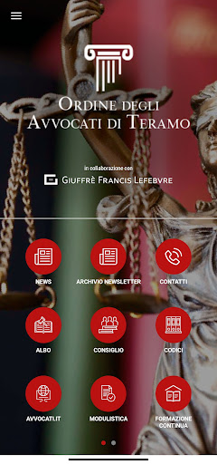 Android application Ordine Avvocati Teramo screenshort