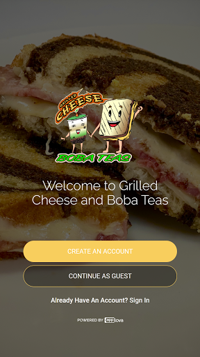 Android application Grilled Cheese and Boba Teas screenshort