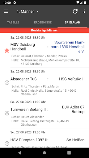 SV Hamborn 1890 Handball Screen 2