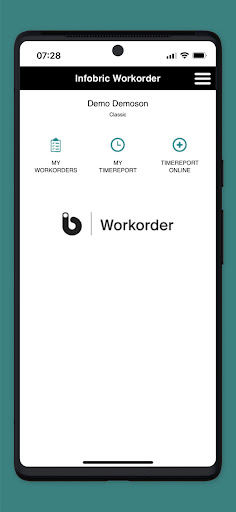 Android application Infobric Workorder screenshort