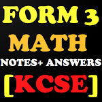 Cover Image of Download Form 3 Math Notes + Answers  APK