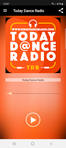Android application Today Dance Radio screenshort