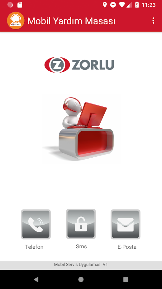 Android application Mobil Yardım Masası screenshot